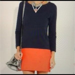 J. Crew maritime color block dress navy size S